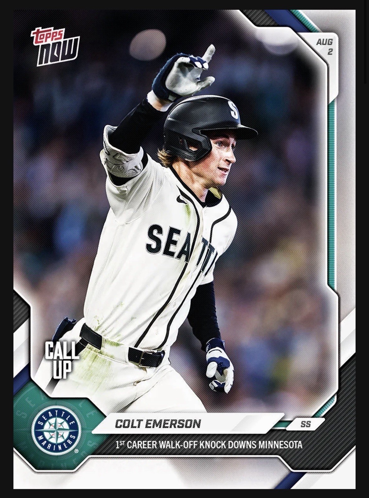 Colt Emerson - 2026 MLB Topps NOW® - Card 515!! Presale!! Mariners!!