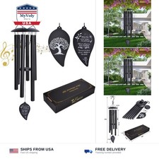 Sympathy Wind Chimes for Outside Deep Tone, Memorial Loss of a Loved, Large W...
