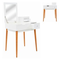 Schminktisch Kosmetiktisch Frisierkommode Frisiertisch mit Spiegel Schlafzimmer