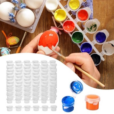50Pcs Empty Paint Pots Strips Gifts Paint Container for Home Party Festival