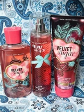 NEW VELVET SUGAR Set 3 PC Cream,  Shower Gel &. Fragrance Mist
