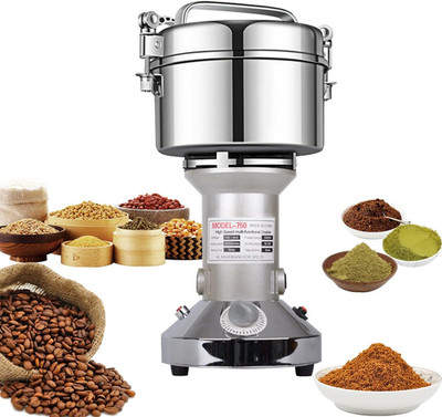 Grain Mill Grinder 750G High Speed Electric Stainless Steel Grinder Cereals Corn