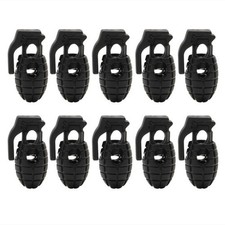 10 Pcs Elastic Shoe Laces Buckle Lock Shape Shoelace Buckles for