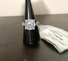 Bomb Party RG15743 Celestial Alignment Diamond CZ Rhodium Ring Size 8