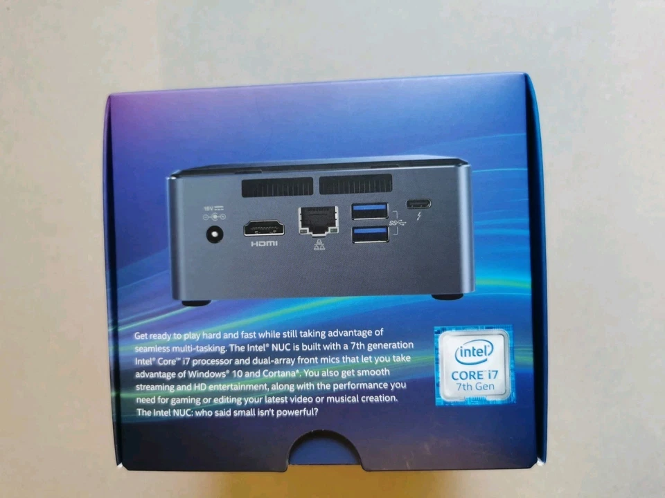 Micro Mini PC Intel NUC 7i7BNH Intel i7-7567U 3.50GHz 16GB RAM 256GB SSD Win 11P - Bild 2 von 3