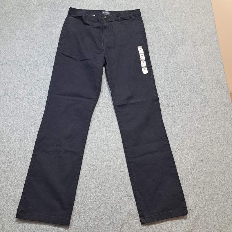 Place Straight Leg Chino Pants Womens Size 18 Blue Regular Fit Outdoor