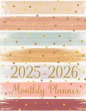2025-2026 Monthly Planner: Two year Agenda Calendar with Holidays and Inspiratio