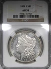 1884-S Morgan Dollar NGC AU53 Flashy Key Date $1 Circulated