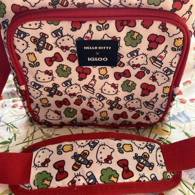 Hello Kitty Igloo Cooler Bag - Cute Portable Insulated Bag with strap 