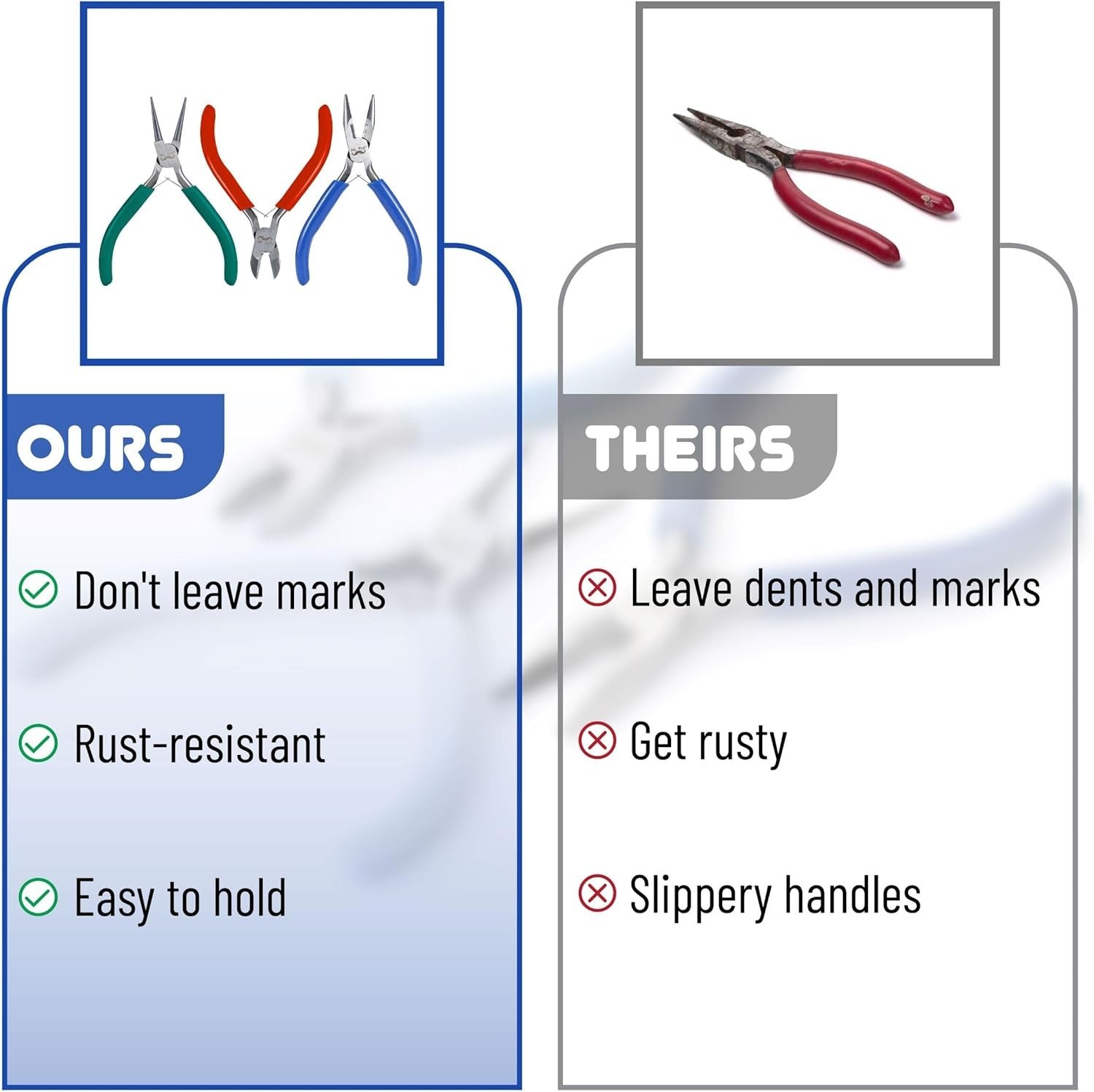 Luxury Jewelry Pliers Kit - 3 Pack Mini Tools for Crafting & Earring Making