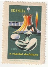Brazil - Brasilia Inauguration label 1960(M)