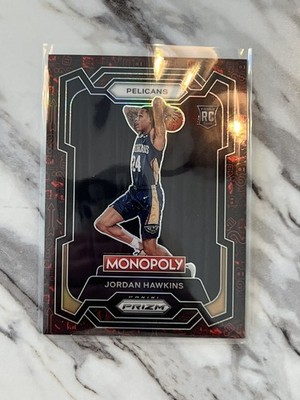 2023-24 Panini Prizm Monopoly - Jordan Hawkins #56 (RC) Red Icons Holo 