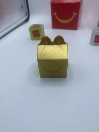 LIL McDonalds Happy Meal Toys 2025 Mini GOLD #21 & RED #3 HAPPY MEAL Box Lot Set - Picture 2 of 14