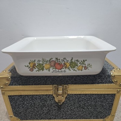 Vintage Corning Ware Spice Of Life L Echalote Casserole Dish Brownie Pan P-322