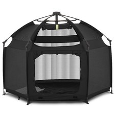 Easy Set-Up- Indoor Play House and Outdoor Play Tent with Canopy Cover, Black