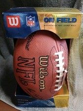 Vintage Wilso On Field Mike Holmgren Autographed Football in Box Paul Tagliabue