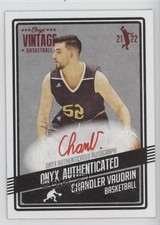 2021-22 Onyx Vintage Red Ink Auto /25 Chandler Vaudrin #VACV Auto 0c6