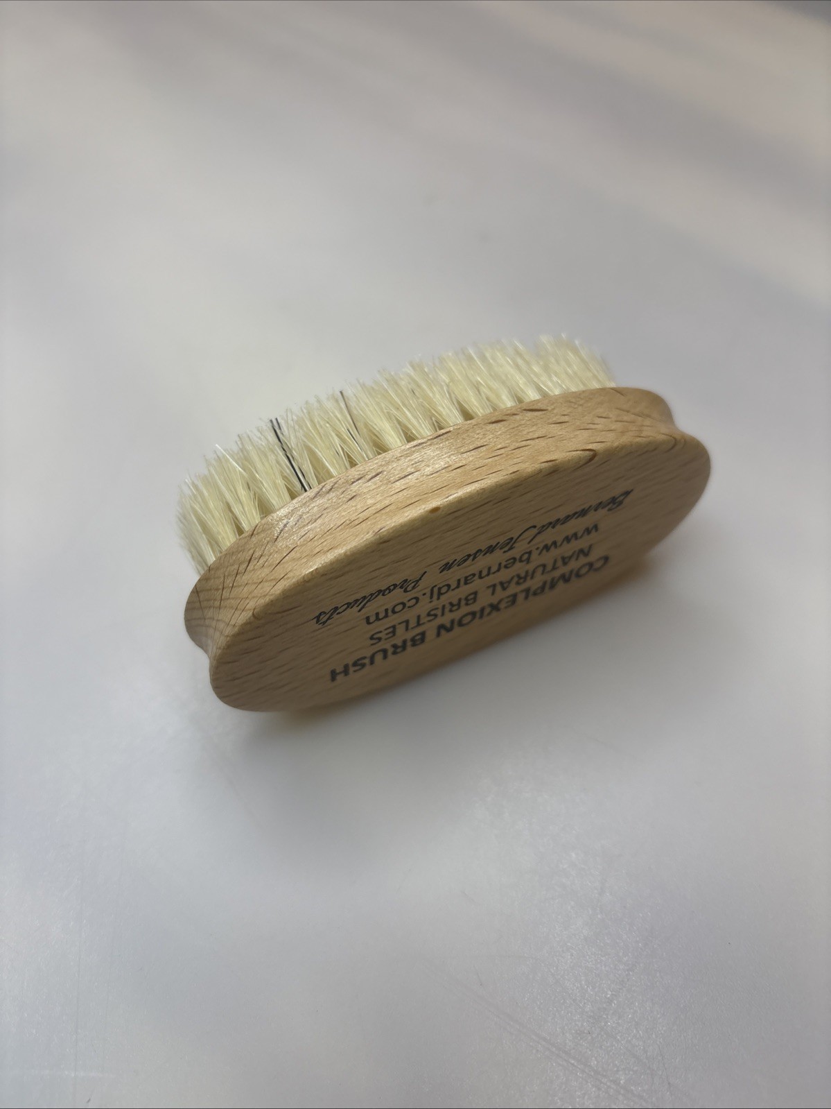 Complexion Brush Natural Bristles Wood Handle
