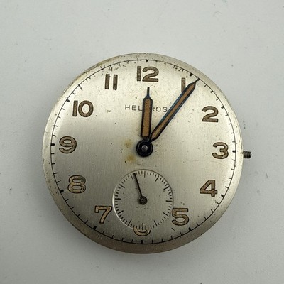 Helbros Sub Dial 7J 84 Manual Wind Up Vintage Movement - Good Balance Wheel