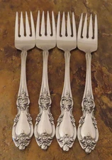 Oneida Louisiana Set of 4 Salad Forks Community Stainless Flatware Lot M