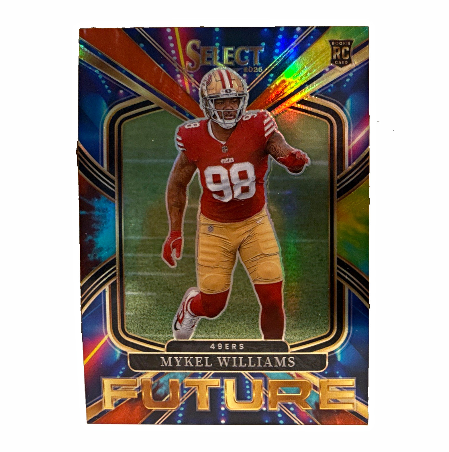 2025 Panini Select Mykel Williams Rookie Future Tie Dye /25  (RC)   49ers #23 