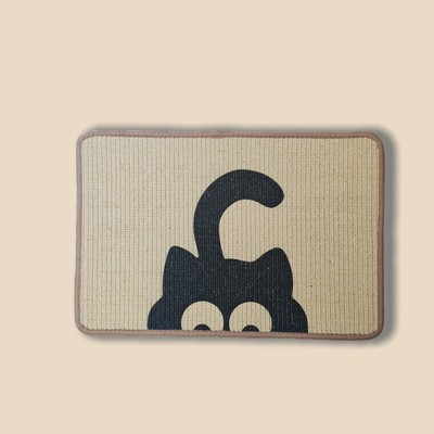 Artistic Sisal Cat Scratcher Post Mat, Natural Sisal Mat, Scratching Pad with...
