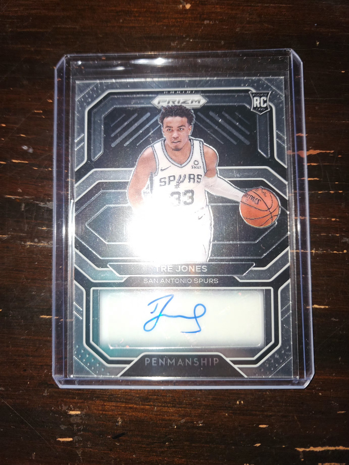 Tre Jones 2020 Panini Prizm Rookie Penmanship Auto RC San Antonio Spurs Bulls