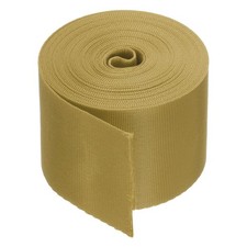 Flat Nylon Webbing Strap 2 Inch 5 Yards Light Brown for Backpack