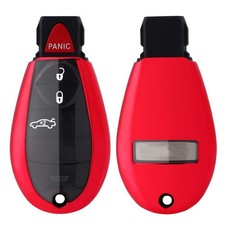 Horande TPU Protector Key Fob Cover Case fit for Dodge Ram 1500 2500 3500 Red