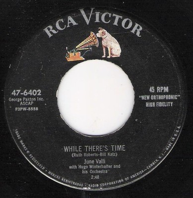 June Valli - While There's Time / Madonna In Blue (7'', Single)