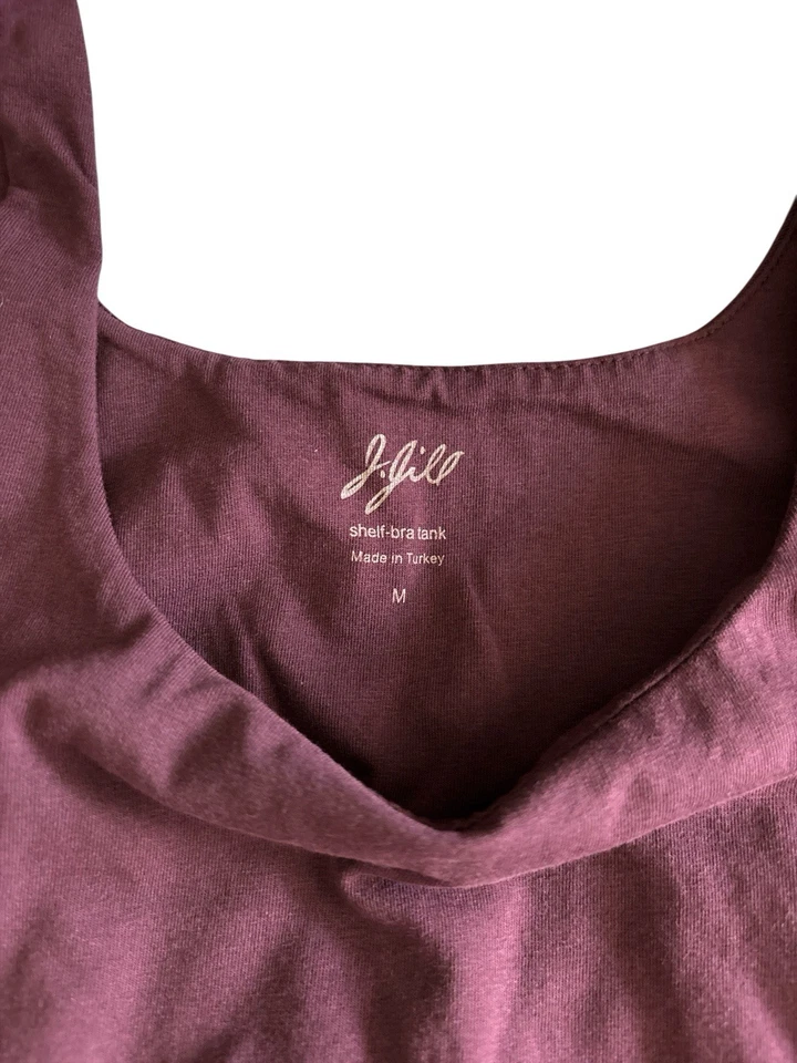 J.Jill женщин темно-бордовый идеальный полка бюстгальтер бак средний резинке мягкая капсула гардероб - Изображение 2 из 4