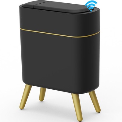 Bathroom Trash Can Automatic Touchless Modern Smart Trash Bin - Narrow Waste ...