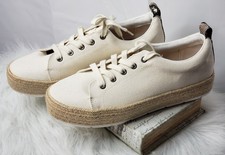 Universal Thread Espadrille platform w/ snake skin pull loop Sz 11