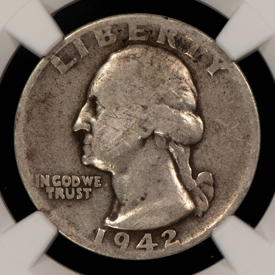 1942-D DDO 25c Washington Quarter Double Die Obv FS-101 - NGC VG 10 - SKU-X6020 - Image 4 of 4