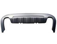 Spoiler FÜR StoßStange Hinten Volvo S60 2010-2014 Lackierbar MIT Doppelauspuff