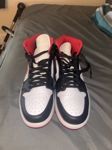 Size 12 - Air Jordan 1 Mid Black Gym Red