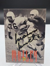 MARION MOTLEY BROWNS Signed Autograph 1992 Sunoco Football Hall Of Fame Card #3