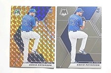 2021 Panini Mosaic (×2) Orange Reactive/Base #256 David Peterson RC'S (METS) !