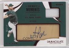 2020 Panini Immaculate Debut Moments Auto Relics 7/49 AJ Puk #DM-AP Auto 0g4