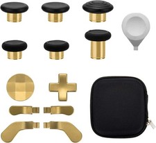 13 in 1 Metal Thumbsticks for Xbox One Elite Series 2, 2 Gold