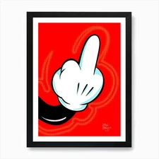 My Finger | Pop art Art Print Framed Wall Art Poster Canvas Print Picture