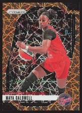 2024 Panini Prizm WNBA #38 Maya Caldwell Orange Velocity Prizms