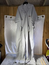 Vintage Para Suit Gray Belted Full ZIp Jumpsuit Short Sleeve Mens 54 Long