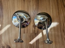 2x Chrom Außenspiegel VAZ 2101 Lada 1200 / 1300 Erste Serie Original Oldtimer