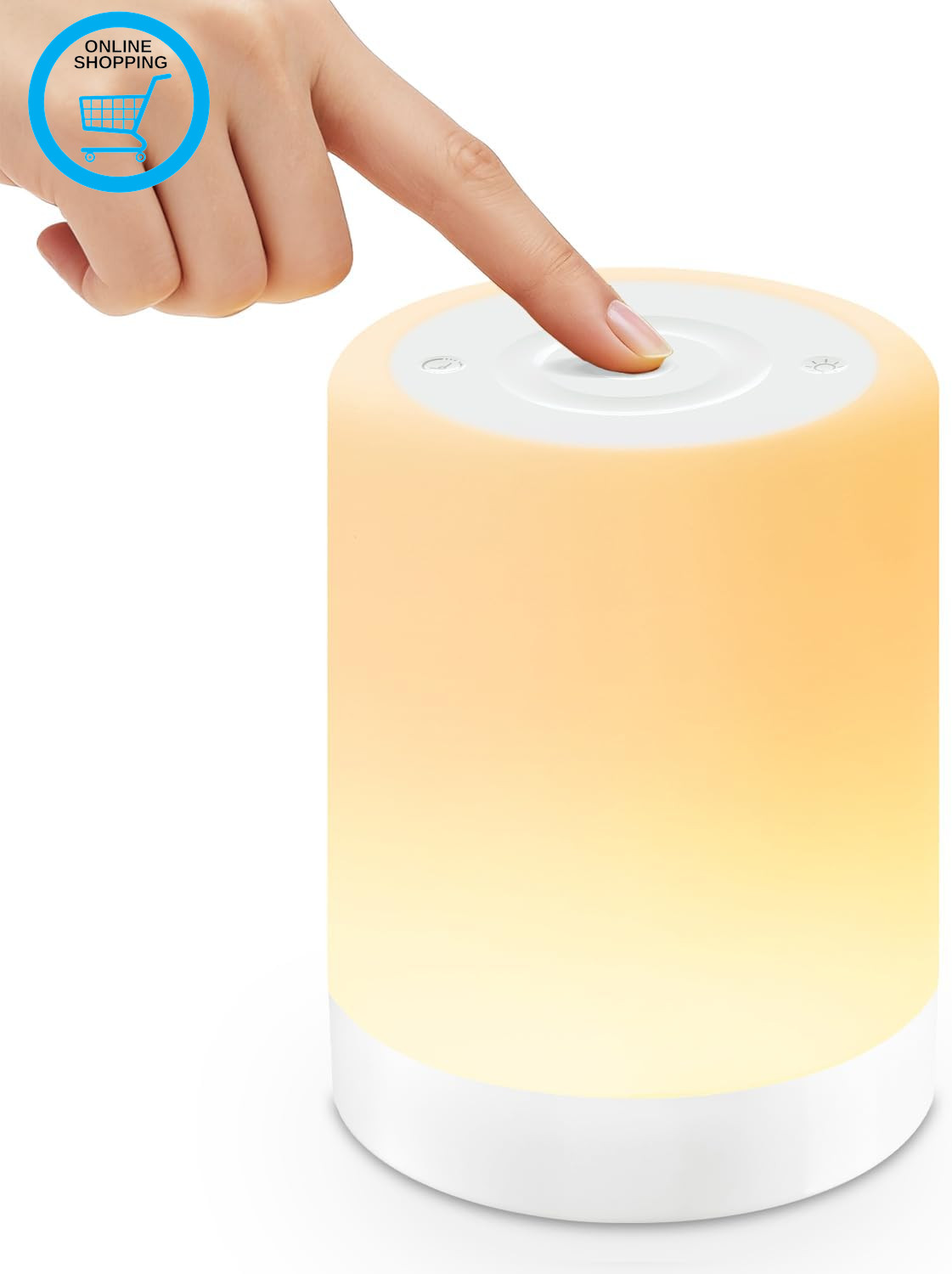 Night Light, 3000Mah Rechargeable LED Table Lamp, Dimmable Touch Control Bedside