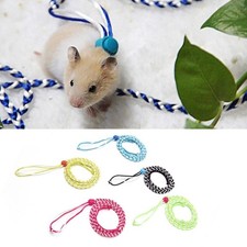 Nylon Pet Cage Leash Adjustable Rabbit Collar Leash  Rat Mouse Hamster