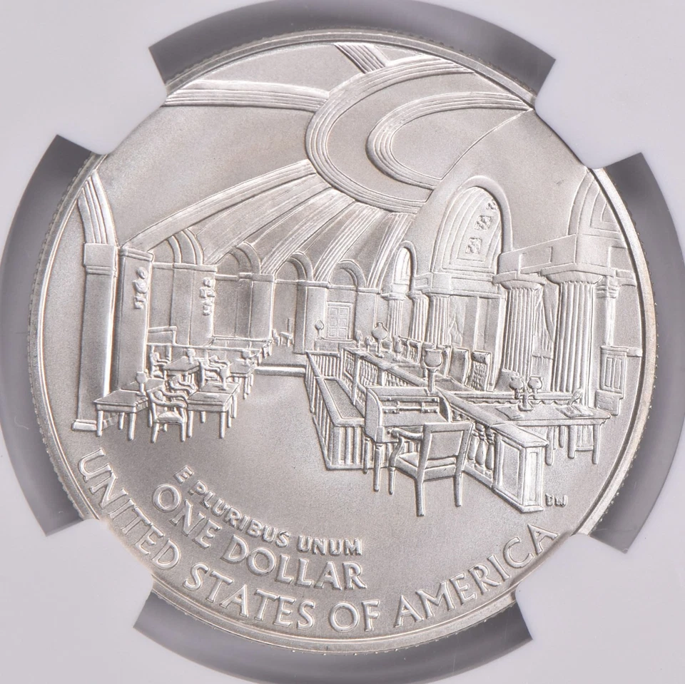 MS70 2005-P John Marshall Commemorative Dollar NGC Brown Label *7029 - Image 4 of 4