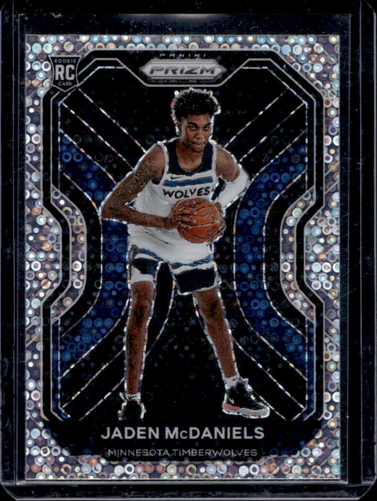 2020-21 Prizm Jaden McDaniels RC Fast Break Prizm #277 Timberwolves