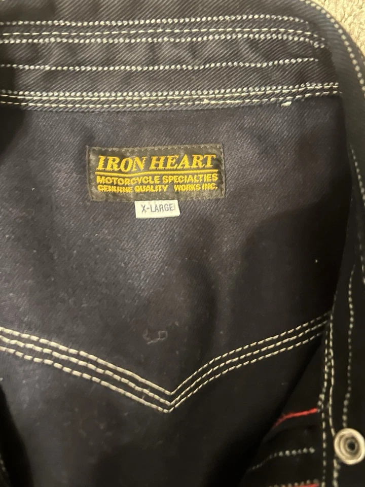 Camisa Western Iron Heart IHSH-62 12 oz Wabash XL Indigo Japón◎ Foto 3 de 4