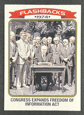 2023 Topps Heritage - News Flashbacks #NF-9 Freedom of Information Act